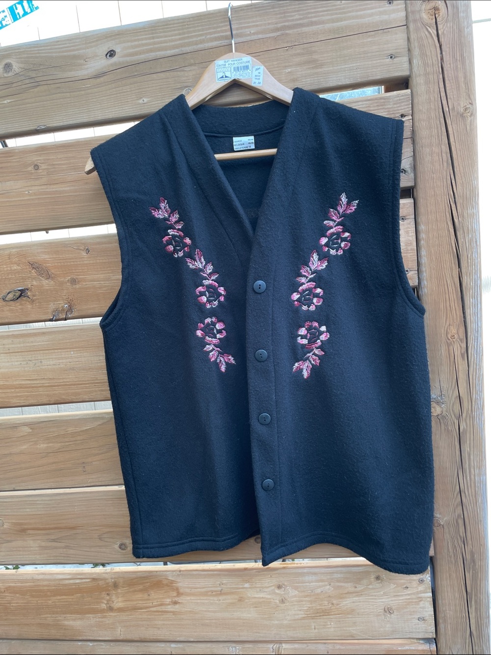 Vintage Wool Vest — Size 18 UK / 46–48 FR- Belgium (Xl -XXL)